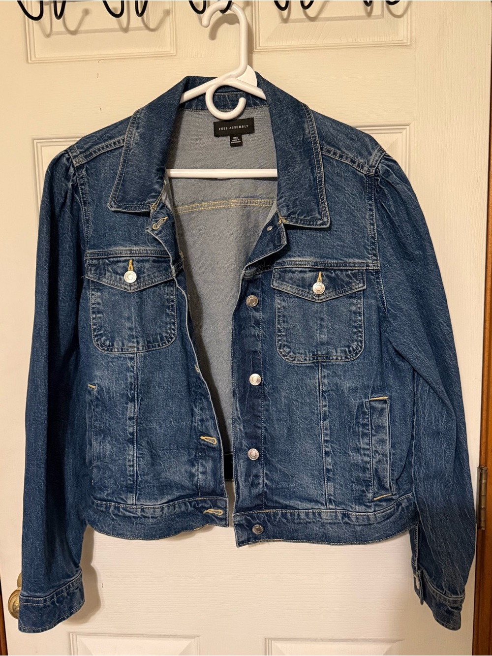 Free Assembly Classic Blue Denim Jacket - Timeless Jean Coat